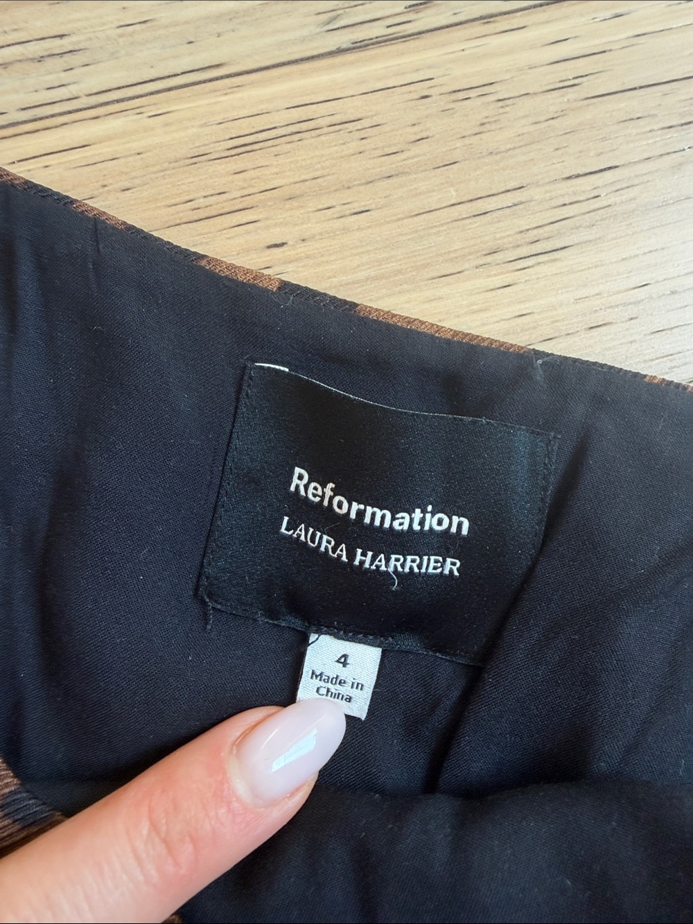 Reformation Black and Brown Leopard Mini Skirt - Picture 4 of 5